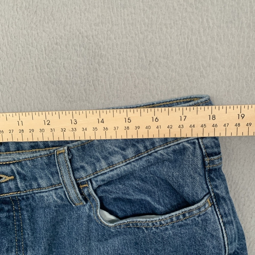 Women's Banana Republic Premium Denim Mid-Rise Loose Stovepipe Jeans 32P (35x29) - Picture 6 of 9